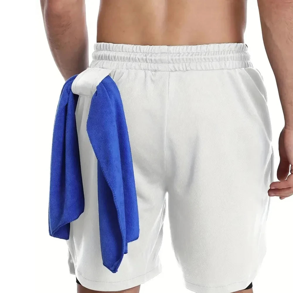 DAVI RUNNING ATHLETIC SHORTS DOUBLE LAYAR