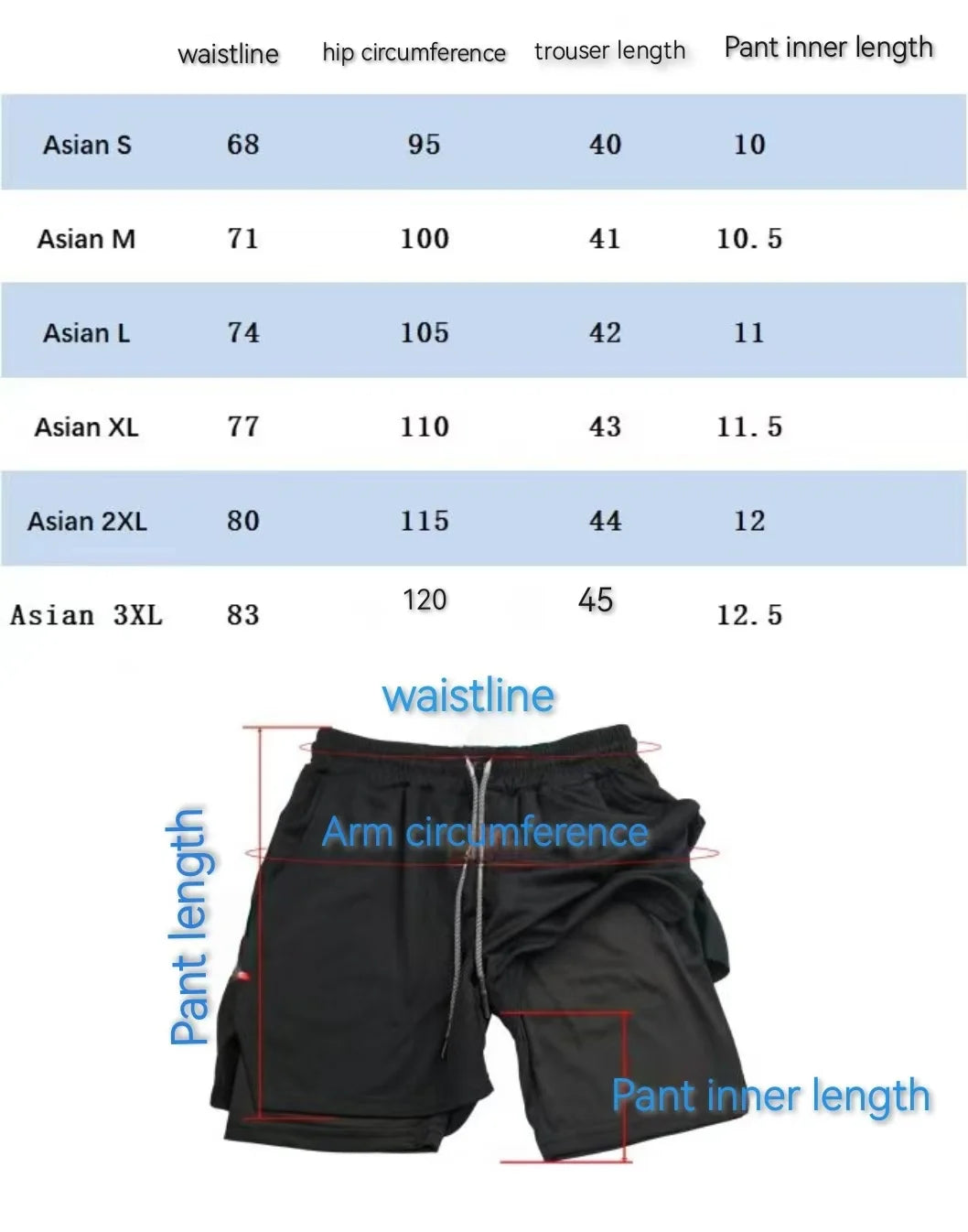 DAVI RUNNING ATHLETIC SHORTS DOUBLE LAYAR